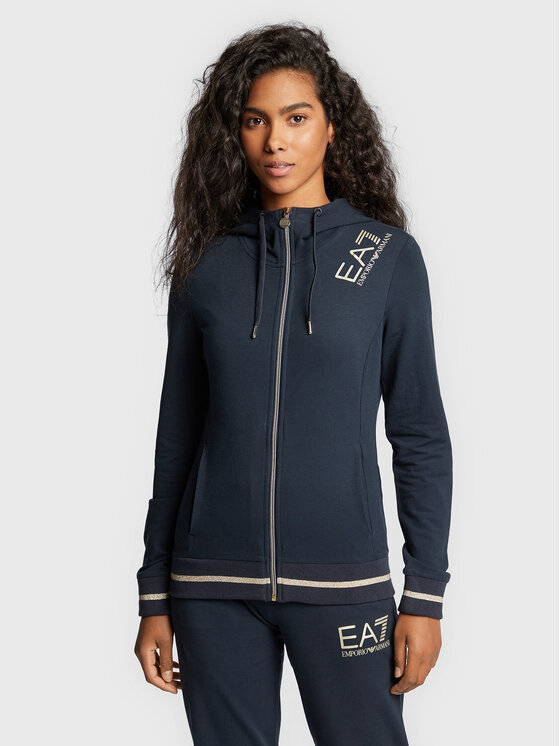 Felpa 6LTM07 TJCQZ 1554 Blu scuro Regular Fit
