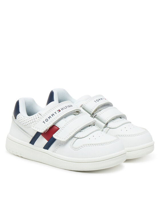 Tommy Hilfiger Tommy Hilfiger Sneakers Flag Low Cut Velcro Sneaker T1X9-33841-1355 M Bianco