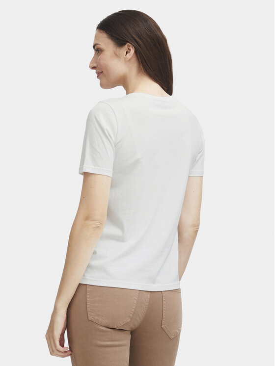 Fransa Fransa T-krekls 20613424 Balts Regular Fit