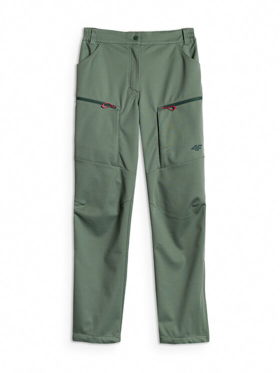 4F 4F Spodnie outdoor TREKKING Khaki Regular Fit