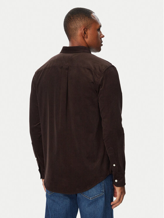Tommy Hilfiger Tommy Hilfiger Särk Solid MW0MW40486 Tumepruun Regular Fit