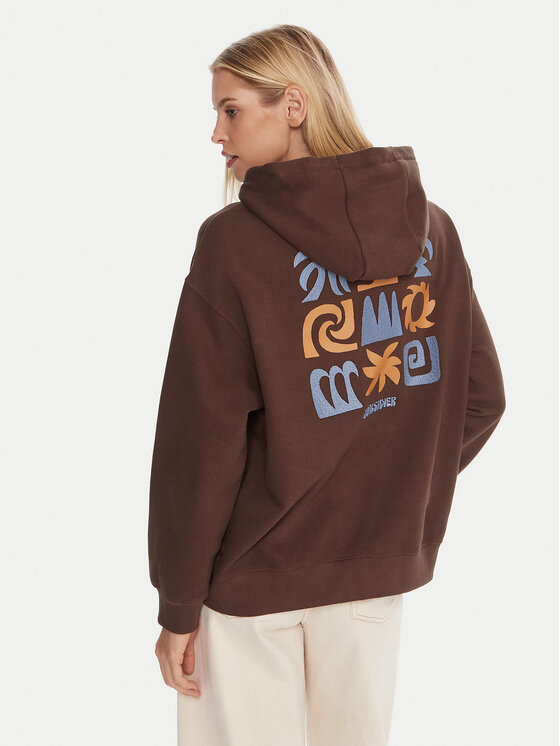 Quiksilver Quiksilver Суитшърт EQWFT03189 Кафяв Regular Fit