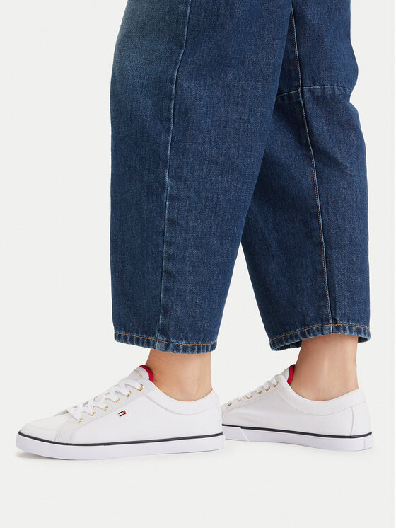 Tommy Hilfiger Tommy Hilfiger Гуменки Th Low FW0FW09390 Бял