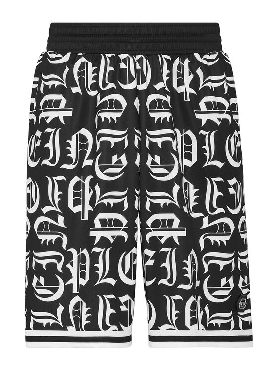 PHILIPP PLEIN PHILIPP PLEIN Szorty sportowe 30430 Czarny Jogger Fit