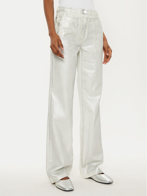 MAX&Co. MAX&Co. Blugi Basilio 2516131021200 Argintiu Wide Leg