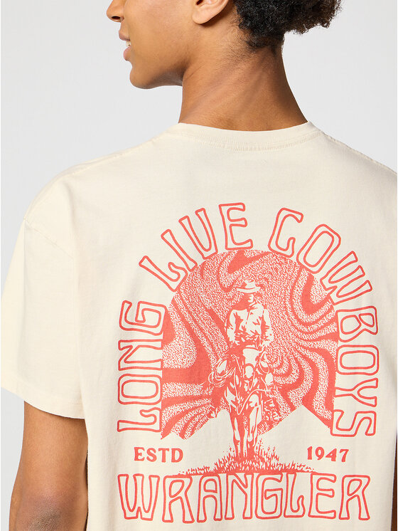 Wrangler Wrangler T-shirt GRAPHIC TEE Beige Regular Fit