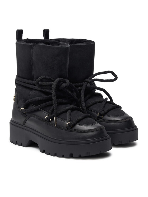 Tommy Hilfiger Tommy Hilfiger Śniegowce FW0FW08085 Czarny
