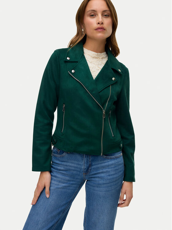 Vero Moda Vero Moda Kurtka z imitacji skóry Jose 10300938 Zielony Regular Fit