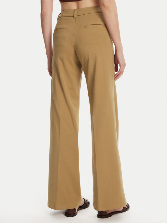 Silvian Heach Silvian Heach Riidest püksid Liovica GPP25421PA Beež Wide Leg
