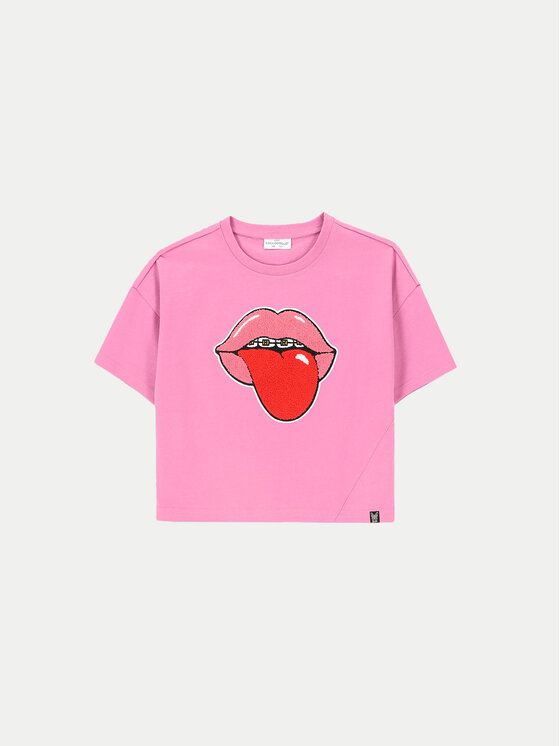 Coccodrillo Coccodrillo T-shirt ZC4143202MGJ Rosa Relaxed Fit