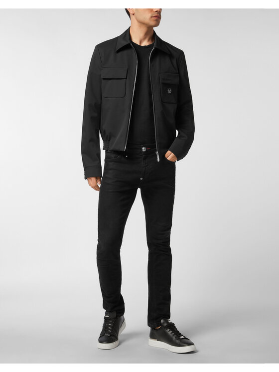 PHILIPP PLEIN PHILIPP PLEIN Kurtka bomber 25521 Czarny Regular Fit