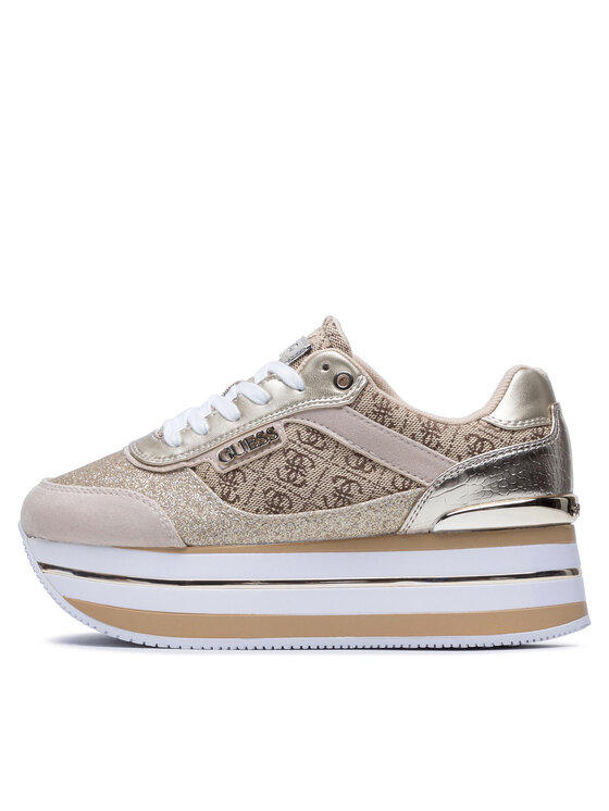 Guess Guess Sneakersy Hansin2 FL5HNS FAL12 Złoty