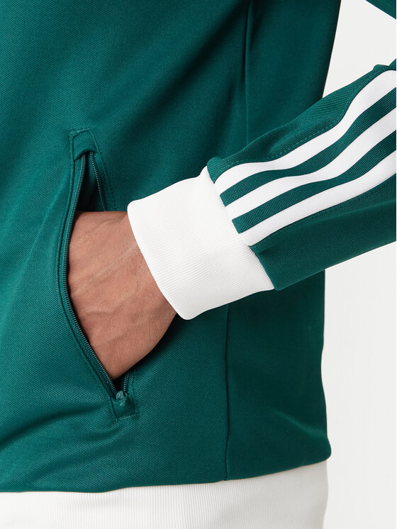 adidas adidas Mikina adicolor Classic KE1666 Zelená Slim Fit