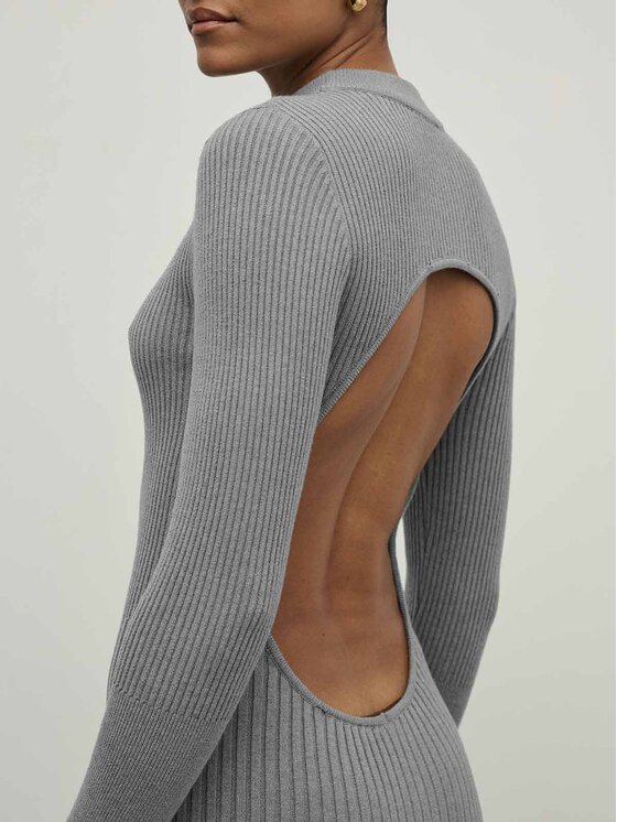 La Mania La Mania Vestito da giorno MILA Grigio Classic Fit