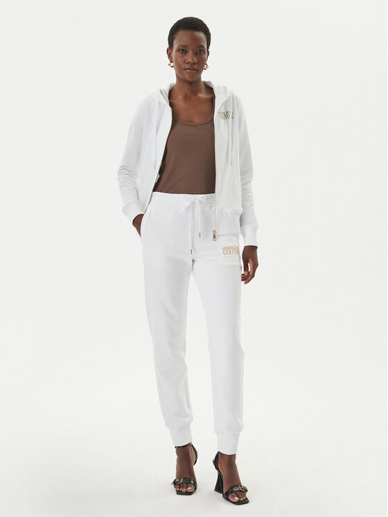 Versace Jeans Versace Jeans Pantaloni da tuta 80HAAT01 Bianco Regular Fit