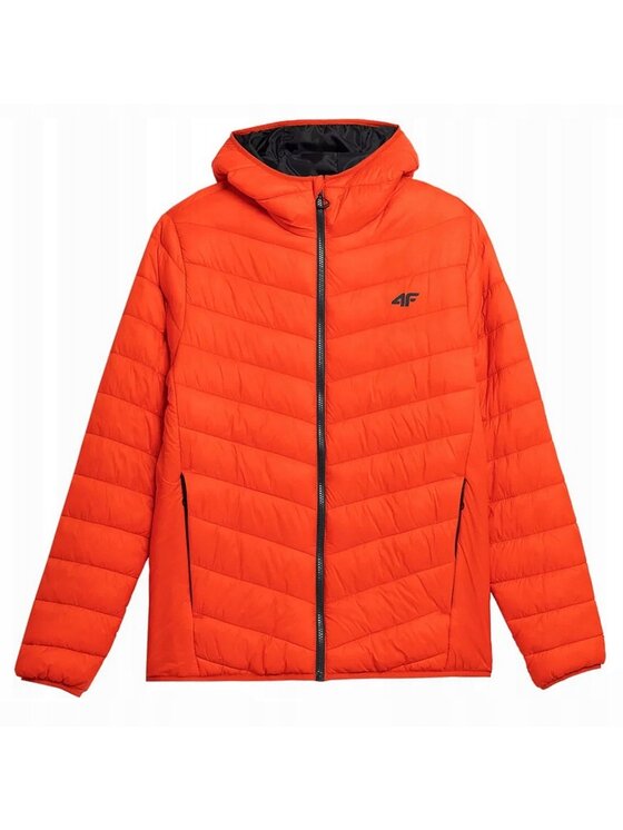 4F 4F Kurtka przejściowa TDJAM085 Pomarańczowy Comfortable Fit
