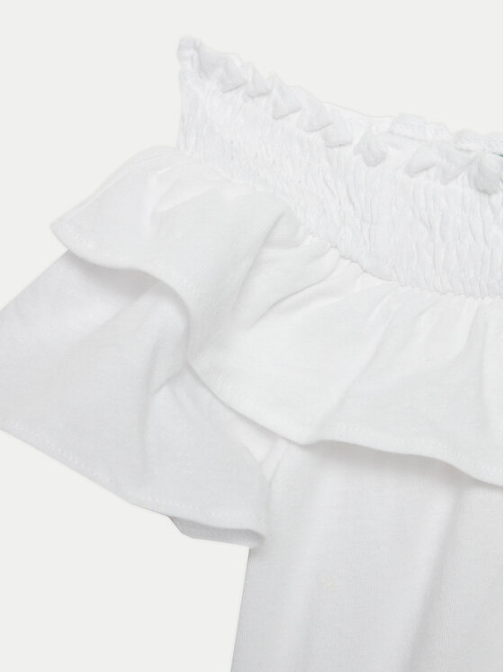 United Colors Of Benetton United Colors Of Benetton Majica 3F4JC10HV Bijela Relaxed Fit