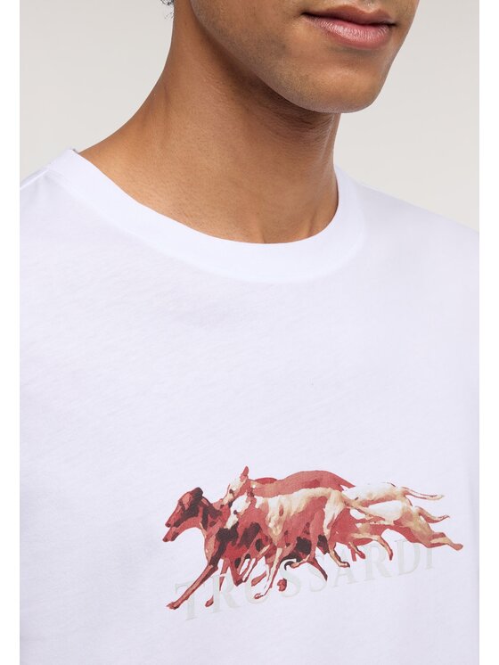 Trussardi Trussardi T-Shirt G0878000260N001 Biały Regular Fit