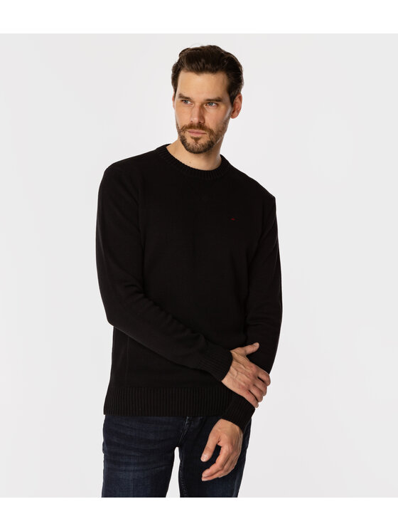 Lee Cooper Lee Cooper Sweter BILL Czarny Regular Fit
