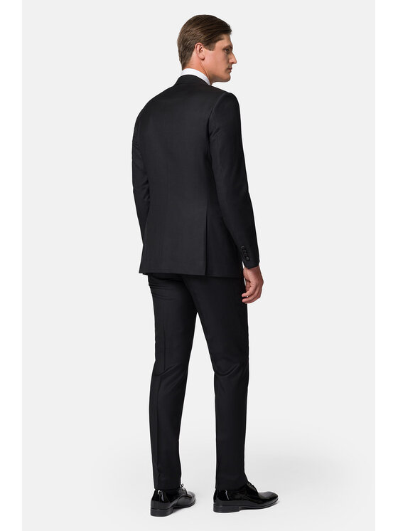 Lancerto Lancerto Garnitur Oregon GA073123000015 Czarny Slim Fit
