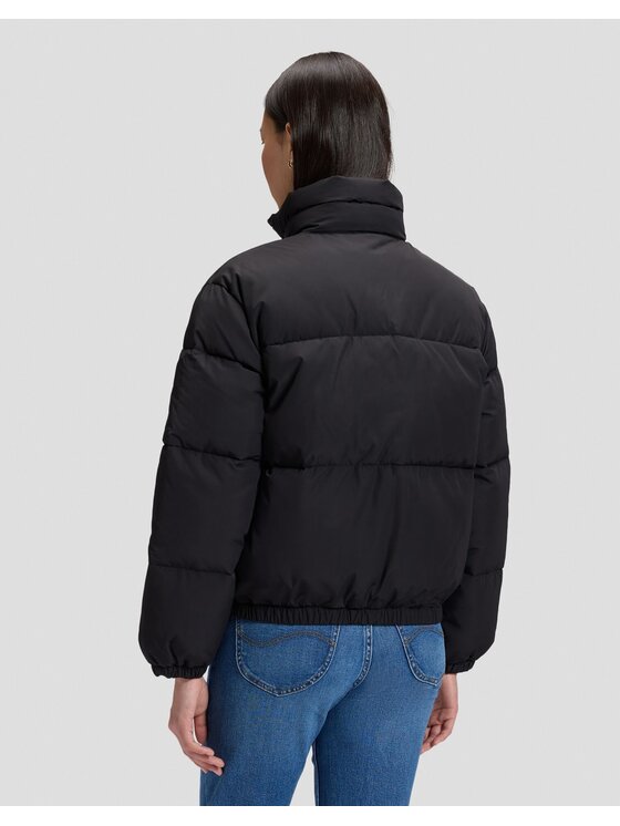Lee Lee Kurtka puchowa SHORT PUFFER JACKET Czarny Relaxed Fit