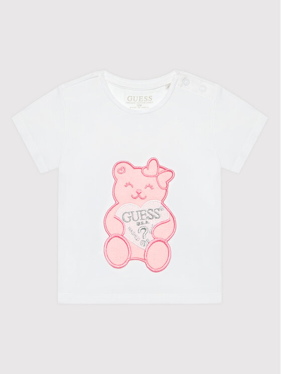 Guess Guess Tricou K2RI27 K6YW1 Alb Regular Fit