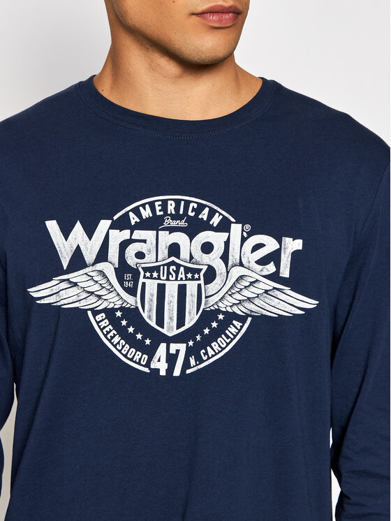 Wrangler Wrangler Longsleeve Americana W7J5D3114 112141548 Blu scuro Regular Fit
