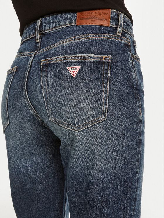 Guess Jeans Guess Jeans Jeans hlače W4YA98 D5FC1 Mornarsko modra Regular Fit
