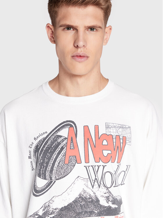 Longsleeve 75326595 Bianco Regular Fit