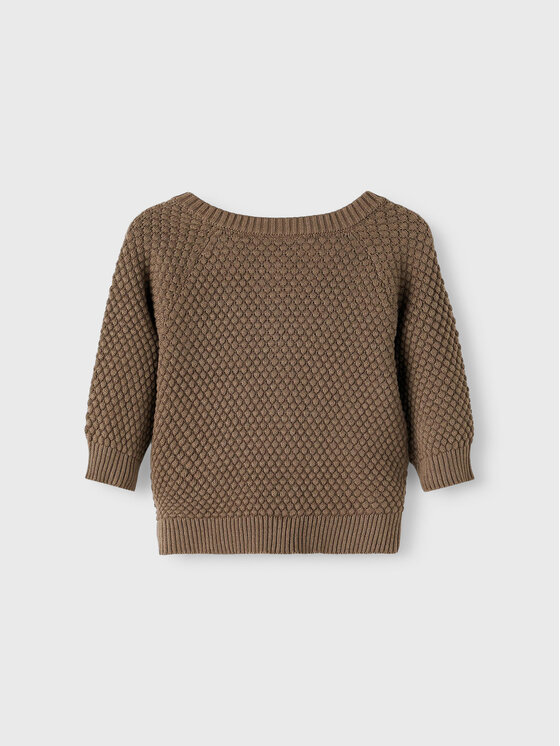 NAME IT NAME IT Kardigan 13207107 Brązowy Regular Fit