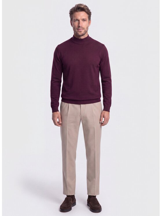 Pako Lorente Pako Lorente Sweter P26WN-2X-009 Fioletowy Regular Fit