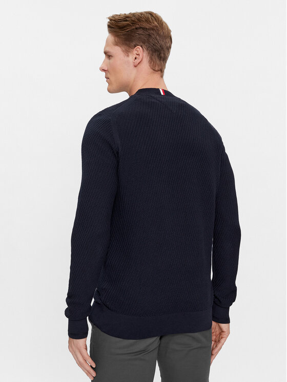 Tommy Hilfiger Tommy Hilfiger Sweter MW0MW33131 Granatowy Regular Fit