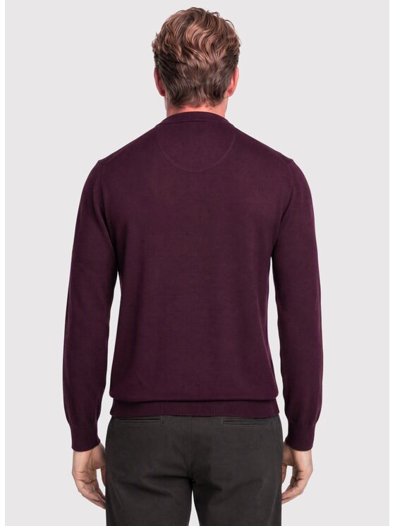 Pako Lorente Pako Lorente Sweter P26WN-2X-010 Fioletowy Straight Fit