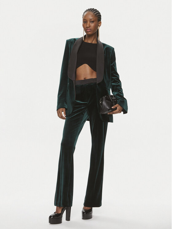 KARL LAGERFELD KARL LAGERFELD Pantaloni di tessuto 240W1004 Verde Regular Fit
