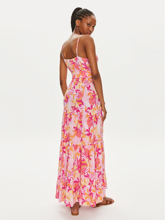 YAS YAS Sukienka letnia Tropia 26033844 Kolorowy Regular Fit
