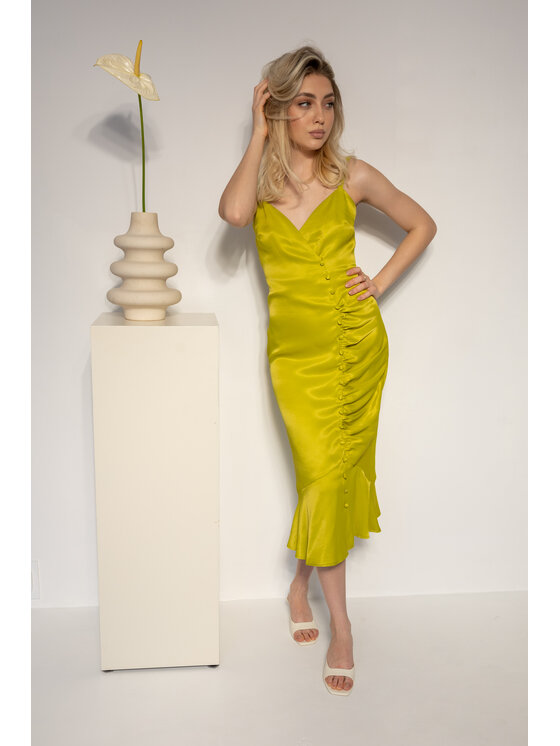 Sandra Stachura Luxury Design Sandra Stachura Luxury Design Sukienka letnia Sukienka midi Zielony A-Line Fit