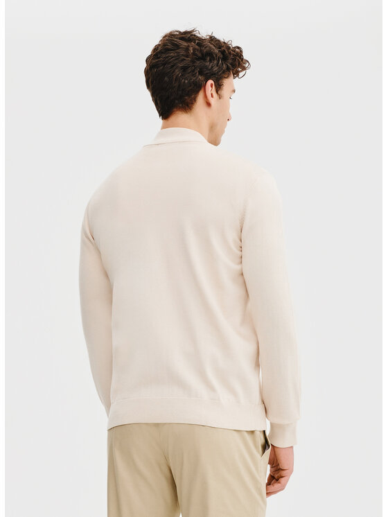 Pako Lorente Pako Lorente Sweter P25SF-2X-004 Beżowy Classic Fit