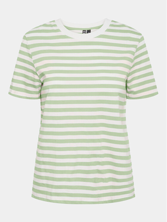 Pieces Pieces T-shirt Ria 17146339 Zelena Regular Fit
