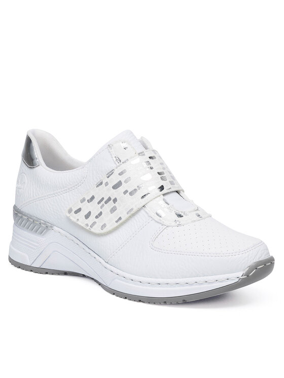 Rieker Rieker Sneakersy N4354-81 Biały