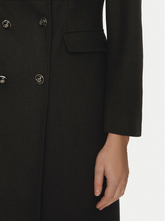 Motivi Motivi Wollmantel 0041Q200541N Schwarz Slim Fit