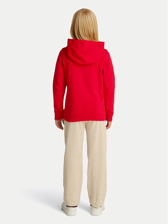 Tommy Hilfiger Tommy Hilfiger Pulóver Essential KS0KS00205 S Piros Regular Fit