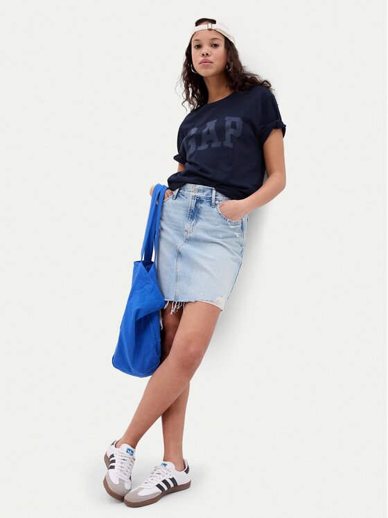 Gap Gap T-shirt 663921-03 Tamnoplava Regular Fit