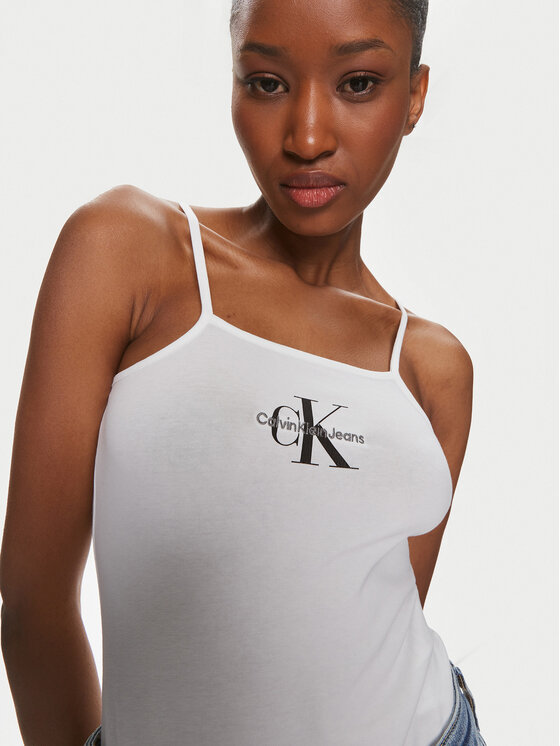 Calvin Klein Jeans Calvin Klein Jeans Body Monologo J20J223421 Biela Slim Fit