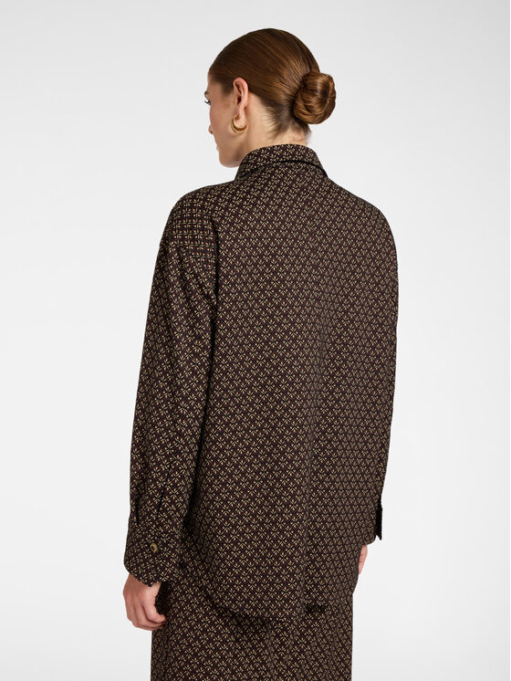 Elena Mirò Elena Mirò Camicia 5010Z100045N001 Nero Regular Fit
