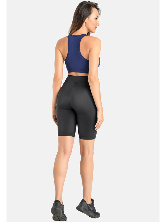 Teyli Teyli Szorty sportowe sportowe damskie Kolli Czarny Regular Fit