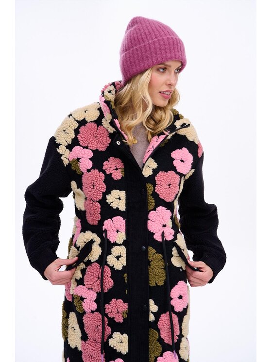NAOKO NAOKO Czapka Cozy Roses Różowy