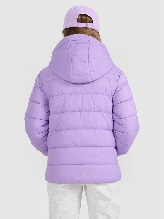 4F 4F Kurtka puchowa OUTERWEAR Fioletowy Regular Fit