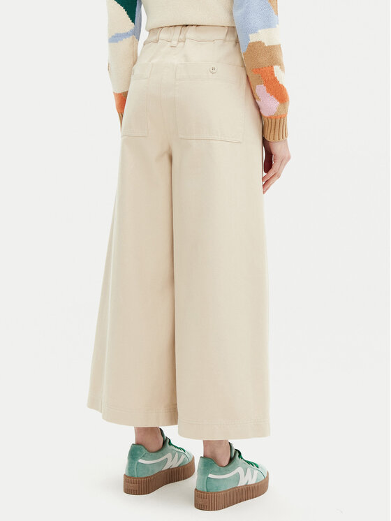 Weekend Max Mara Weekend Max Mara Kuloty Disco 2515131101 Beżowy Wide Leg