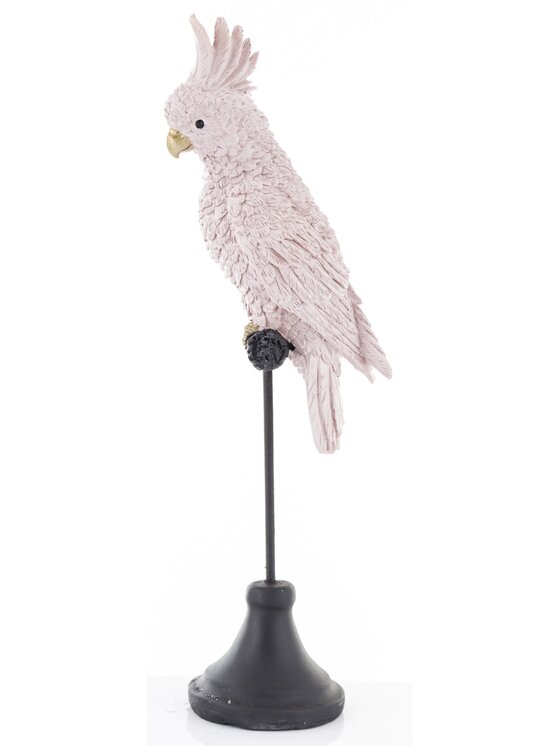 Figurka MIAhome, papuga 33x8x8 cm PAPPAGALLO różowa