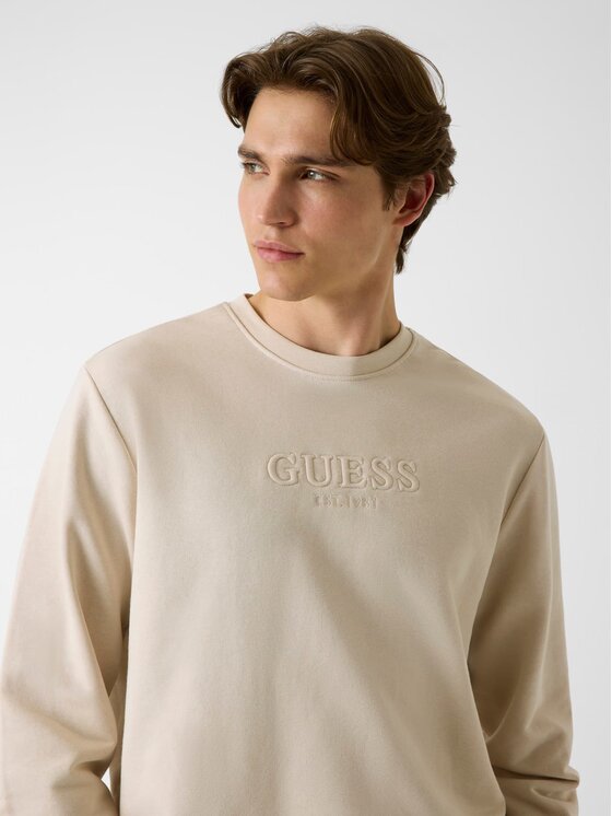 Guess Guess Mikina 181955 Béžová Classic Fit